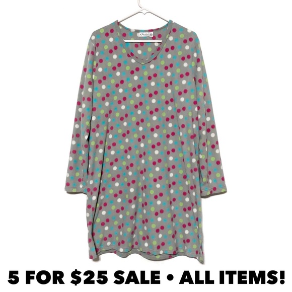 Kim Rogers Fleece Nightgown - Picture 1 of 8